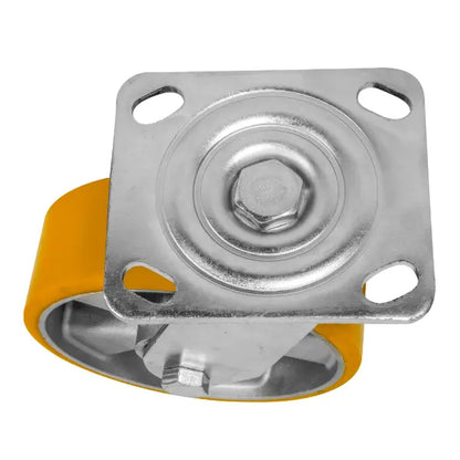 RODAJA ALUMINIO PU NARANJA GIRATORIA 6" - Dogotuls - detalle