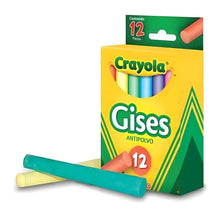 12 Gises de Colores Pizarron Antipolvo Marca Crayola - Crayola - detalle