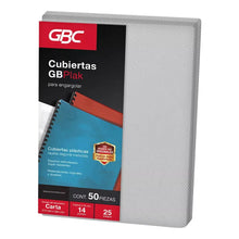 CUBIERTA CARTA GBPLAK RAYADO TRANS C/50 - ACCO - vista lateral