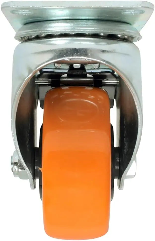 Rodaja Pvc Giratoria Naranja Con Placa Freno 2´´ Dogotuls - Dogotuls - empaque