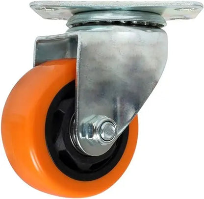4 Pzs Rodaja Pvc Naranja Giratoria Dogotuls Placa 2´´ - Dogotuls