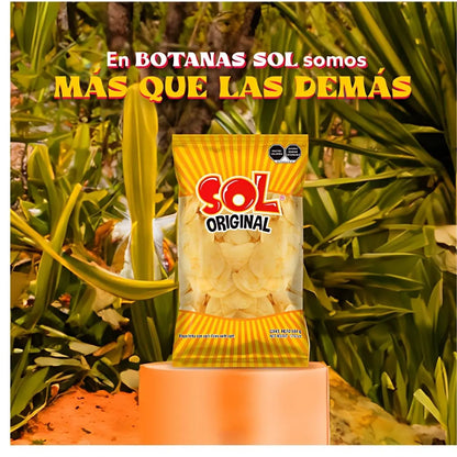 Papas Sol Sabor Original Botana Snack Salado Bolsa 1kg - PAPAS SOL