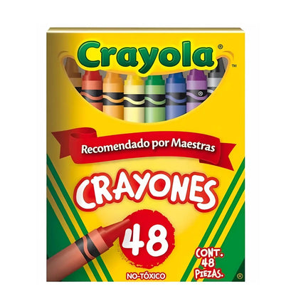 48 Crayones Tamaño Estandar Colores Marca Crayola - Crayola - vista trasera