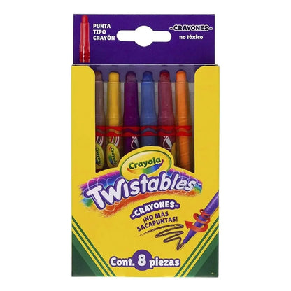 8 Mini Crayones Twistables Marca Crayola - Crayola - empaque