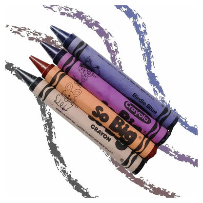 Crayones Extra Jumbo Crayola So Big Estuche Con 12 Colores - Crayola - vista lateral