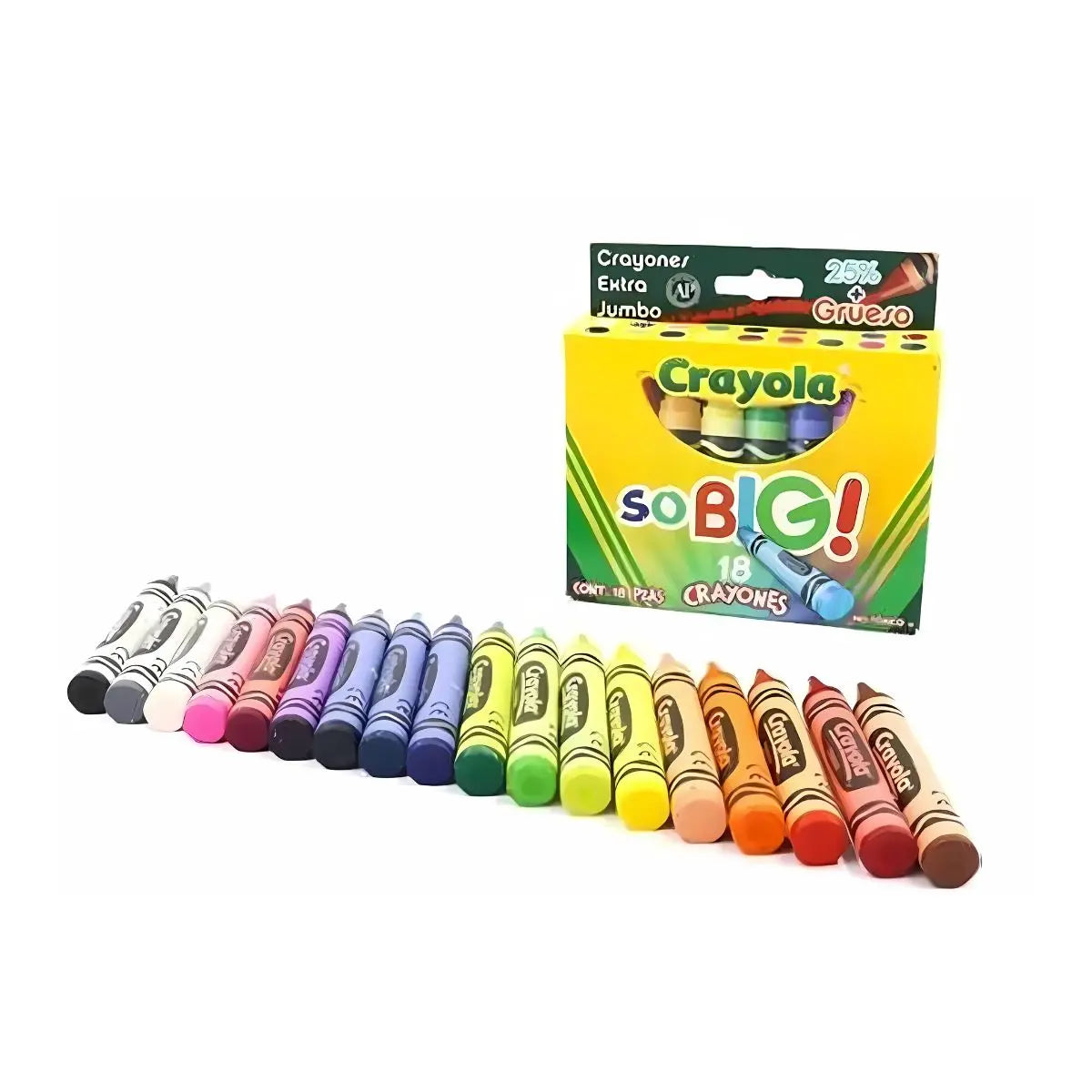 18 Crayones Extra Jumbo So Big Escolar Colorear Crayola - Crayola - vista lateral