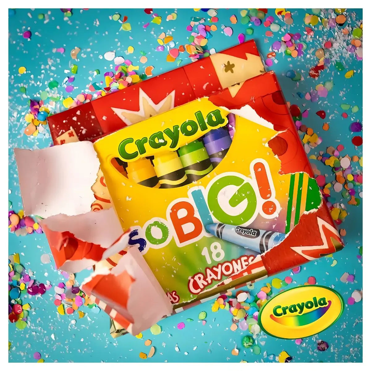 18 Crayones Extra Jumbo So Big Escolar Colorear Crayola - Crayola - empaque