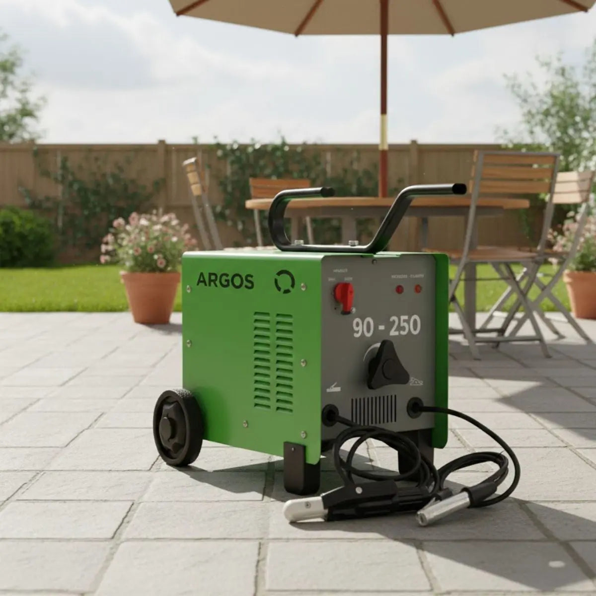 Maquina Soldar Argos 250 A Monofasica 60 Hz 3 PZ - Argos - vista lateral