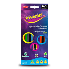 Lapices de Colores Triangulares Vinci Vividel 4mm 12 Piezas - Vinci - vista lateral
