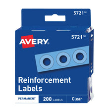 200 Etiquetas Refuerzo Adhesivo Avery Transparente Carpeta - Avery - empaque