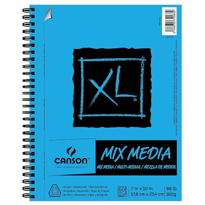 Block Sketchbook Dibujo Canson Xl Mix Media Cuaderno 18 X 25 - Canson - vista trasera