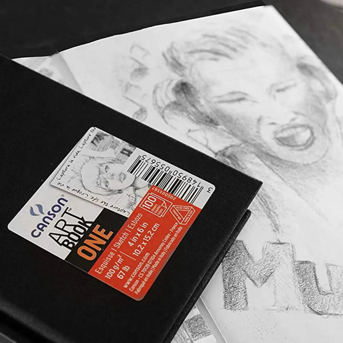 Cuaderno Canson Dibujo Bocetos Art Book One Sketch 10 X 15cm - Canson - vista lateral