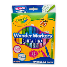 12 Marcadores Punta Fina Wonder Markers Marca Crayola - Crayola