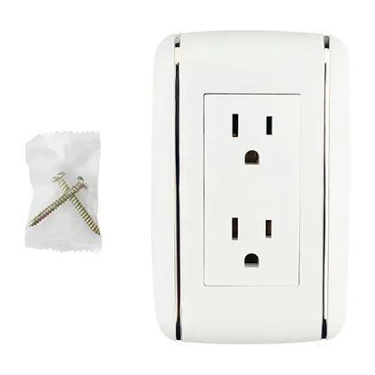 Placa Vicenza contacto doble Saneles 4455 - Sanelec - vista trasera