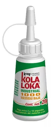 Paquete 6/u Pegamento Industrial Kola Loca Vis/1000 20gr - Kolaloka