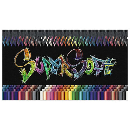 Faber-Castell Color Pencil, EcoPencil Supersoft, 1207100SOFT, 100 Colors - Faber Castell - vista lateral