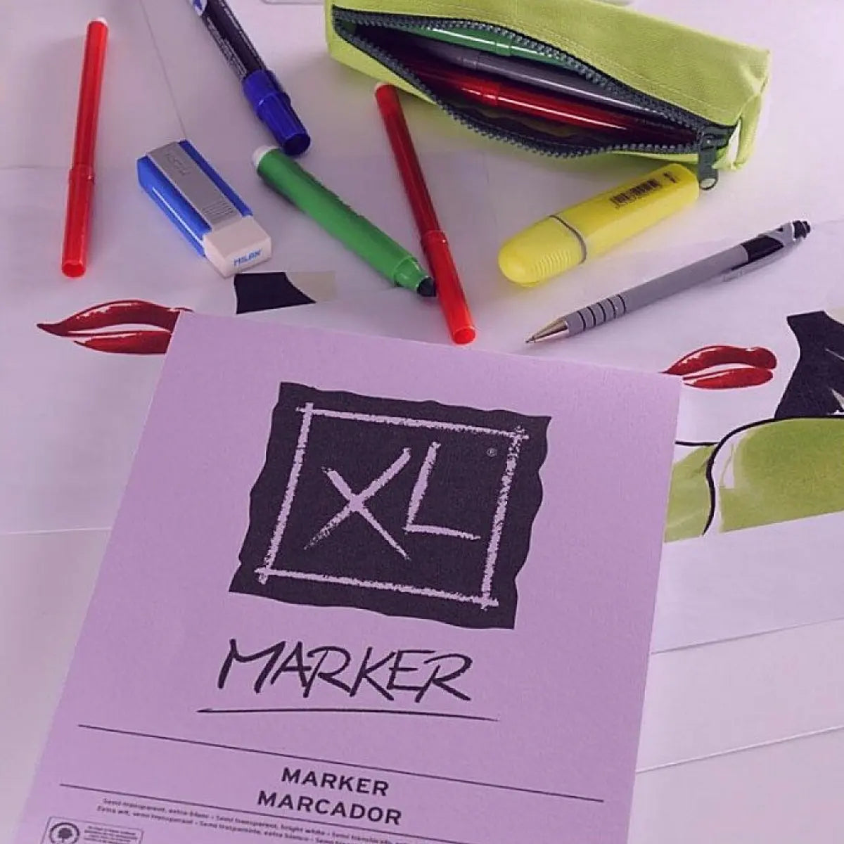 Block Dibujo Xl Marker Plumon Canson Arte Boceto 30 X 42 - Canson - detalle