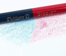 Lápices Bicolor Azul Oscuro Rojo Carmín Pelikan 10 Piezas - Pelikan - vista lateral