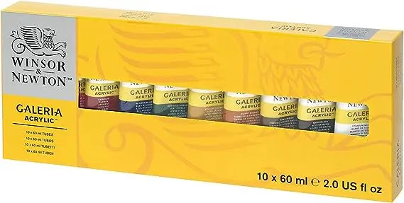 Set 10 Pinturas Acrílica Galeria Tubo 60ml Winsor & Newton Winsor & Newton