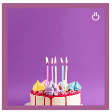 8pz Velas Arcoiris Party Is On Multicolor Cumpleaños Pastel - PARTY IS ON
