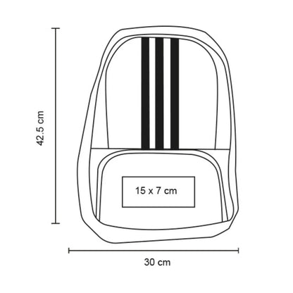 Mochila Negra Rayas Tricolor For Promotional 2 CompartimentoS - For Promotional - detalle