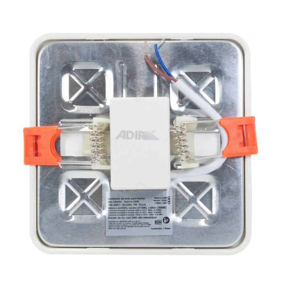 Empotrado Cuadrado con Base Ajustable 9 W Luz Blanca Adir - Adir - detalle