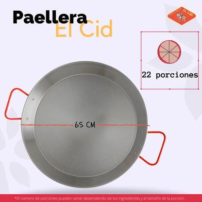 Paellera Pulida de Hierro 65cm - Cesarfer