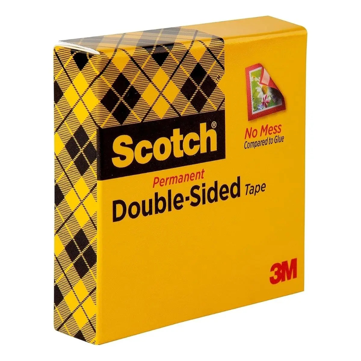 Cinta Scotch 665 3m Doble Cara 12mmx23m Adhesivo Permanente Transparente - 3M - vista trasera