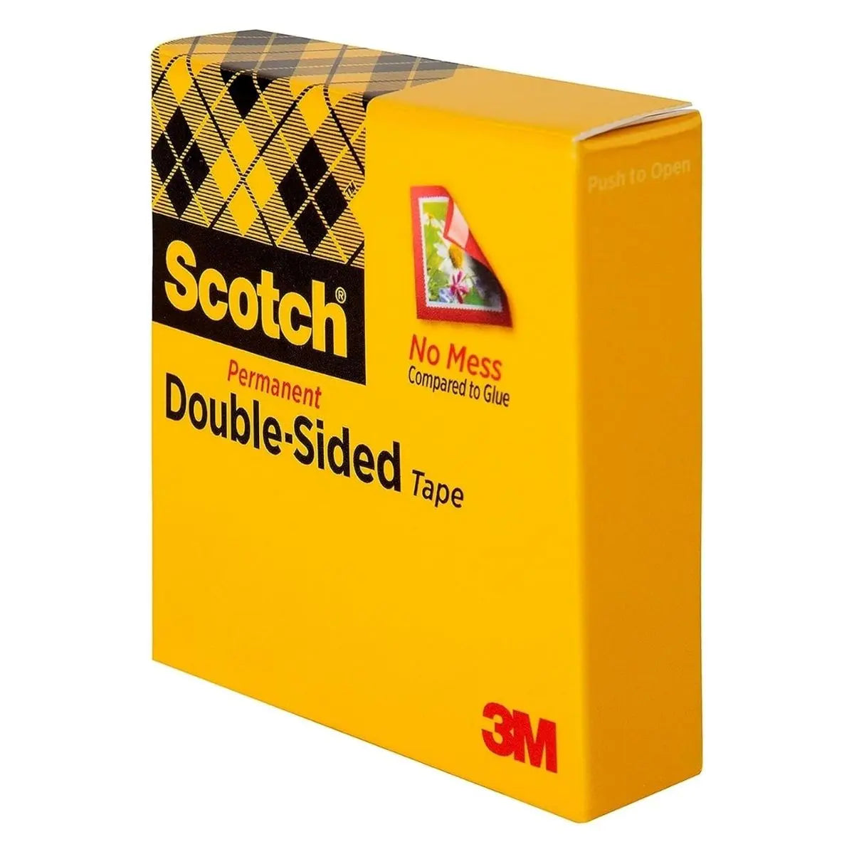 Cinta Scotch 665 3m Doble Cara 12mmx23m Adhesivo Permanente Transparente - 3M - vista lateral