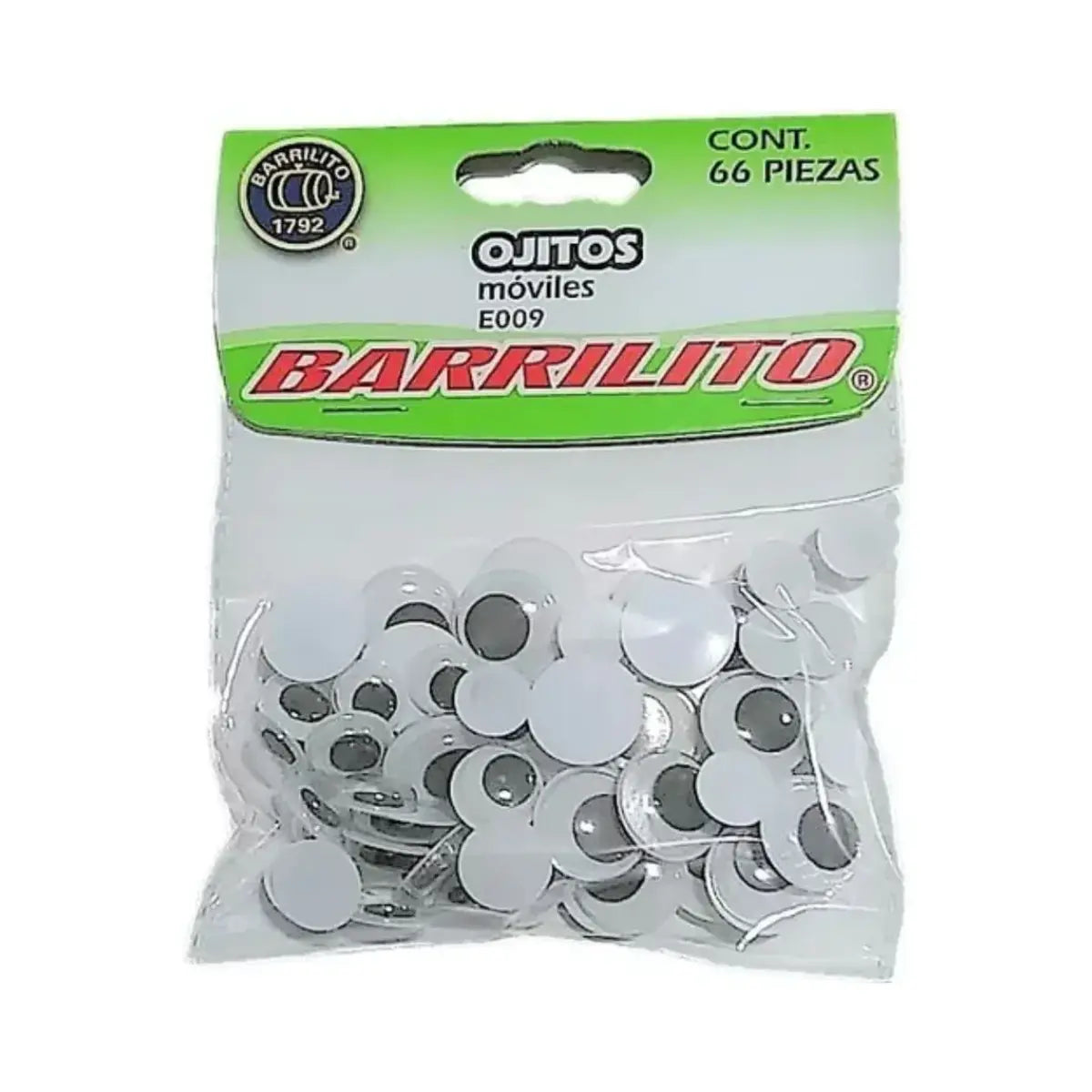 66 Piezas Ojos Movibles Barrilito Para Manualidades - Barrilito - vista lateral
