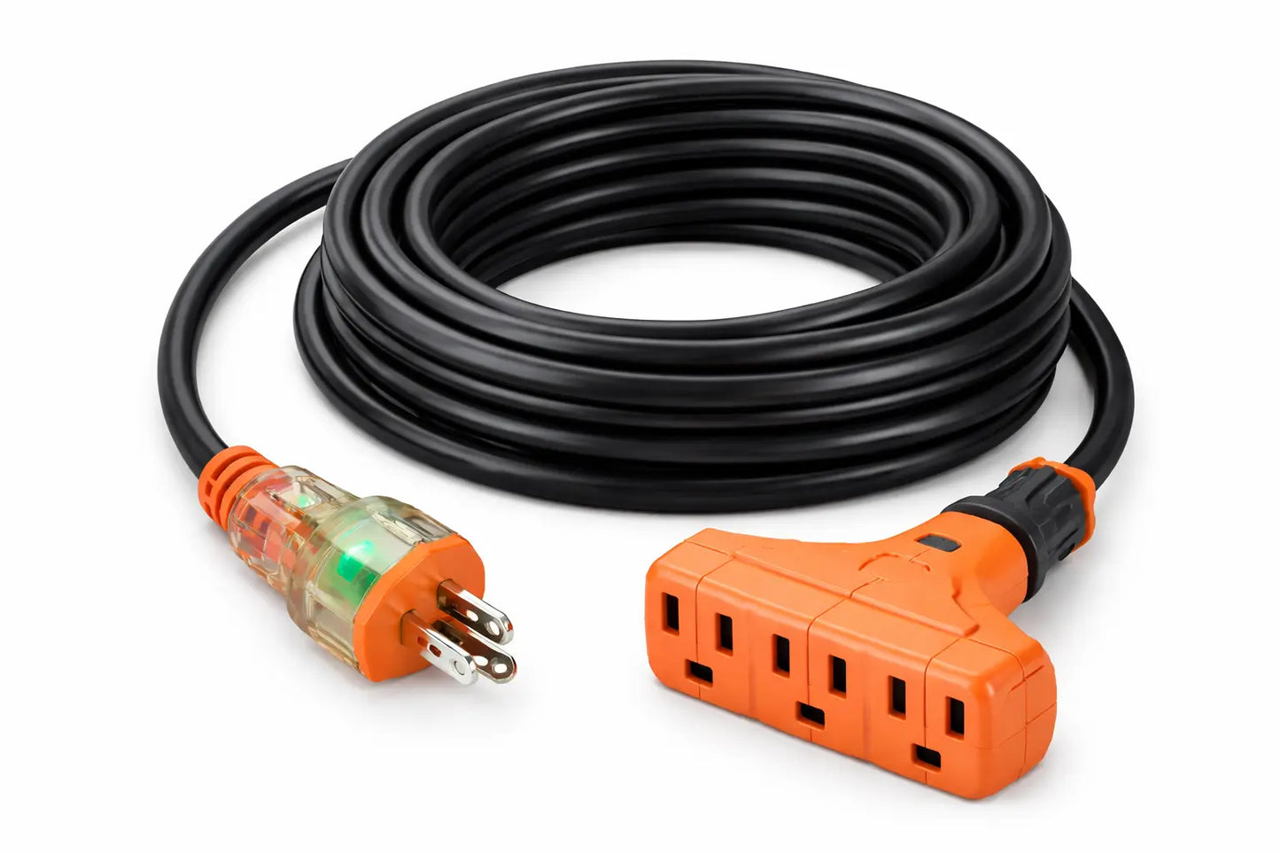 Extension De Uso Rudo Con Enchufe Iluminado 13x14 Awg 5 M - Adir