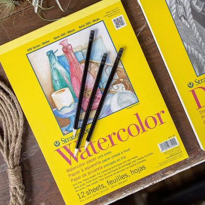 Cuaderno Dibujo Strathmore Block Acuarela Serie 300 12 Hojas - Strathmore - detalle
