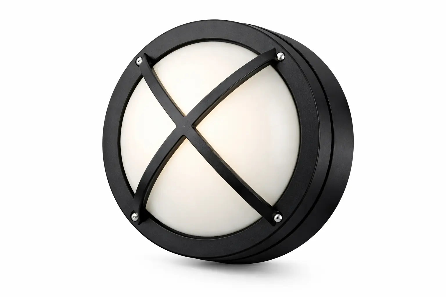 Arbotante Decorativo Redondo Lucerna Negro E27 Adir - Adir