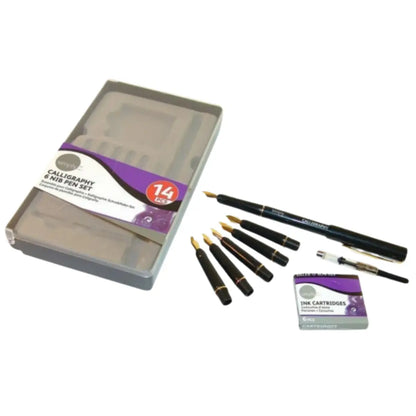 Set Plumas Caligrafia Recargable Simply Daler Rowney 14 Pzas - Daler-Rowney