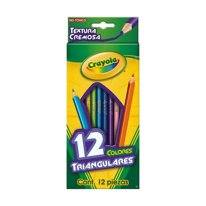 12 Lapices de Color Triangulares con Sacapuntas Marca Crayola - Crayola - detalle