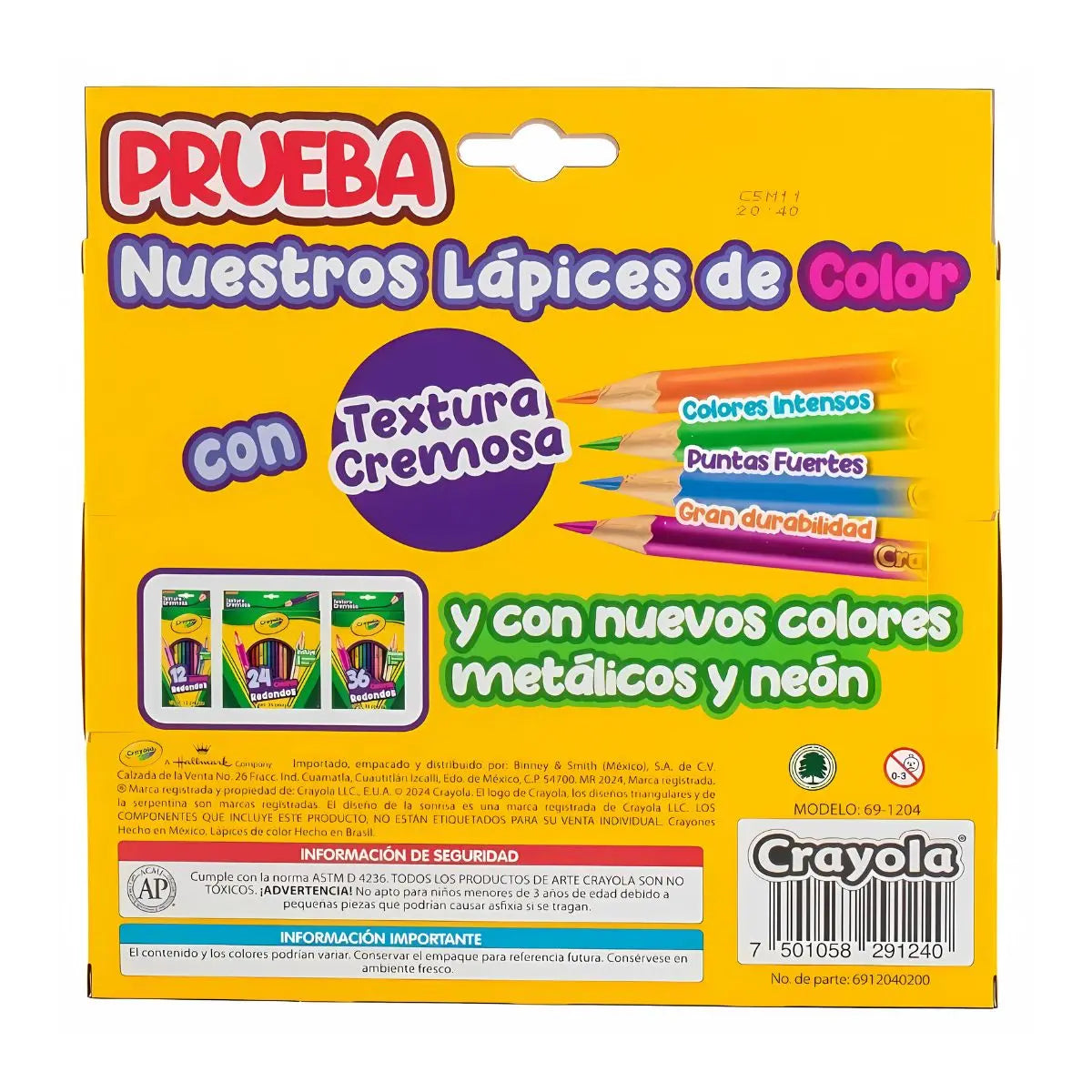 12 Crayones Jumbo Colores + 4 Lapices de Color Crayola 16 Piezas - Crayola - detalle