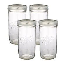 4pz Frasco Vidrio Mason Jars Ball 24oz Original Hermético - Mason Jars