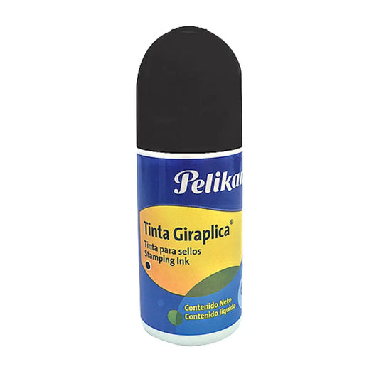 Tinta Sellos Roll On Giraplica Pelikan 60ml Elegir Color Negro - Pelikan - empaque