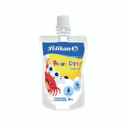 Pintura Digital Pelikan Finger Paint 60ml Elegir Color Blanco - Pelikan