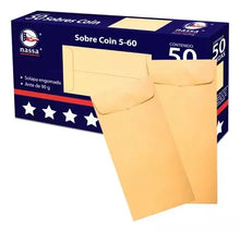 50 Sobres Nómina Dinero Coin 5-44 Nassa 8.8 X 16.4cm 90g - Nassa