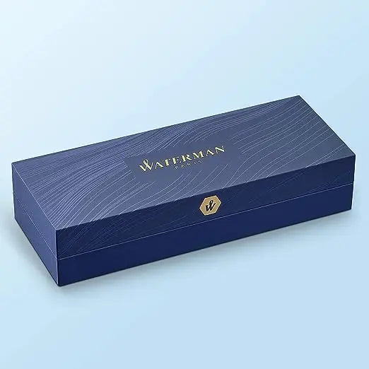 Pluma Rollerball Waterman Hemisphere Laca Negra Adornos Oro - Waterman - detalle