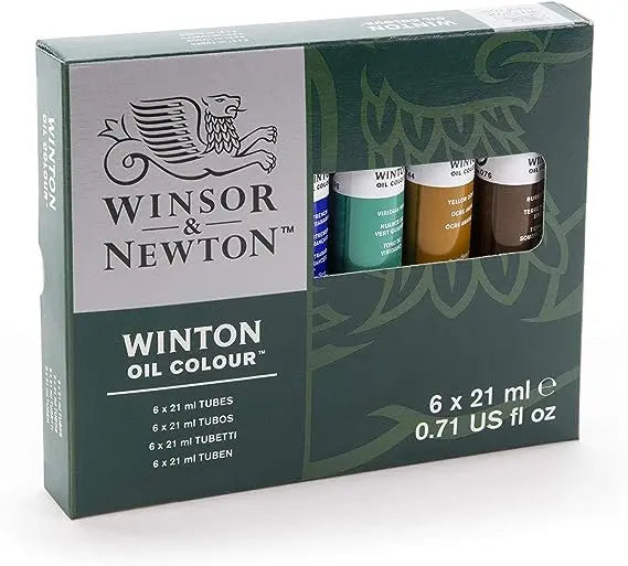 Juego 6 Pinturas Al Óleo Winton 21 Ml Winsor & Newton - Winsor and Newton - empaque
