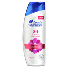 Shampoo Head & Shoulders 2en1 Suave Y Manejable 180ml - P&amp;G