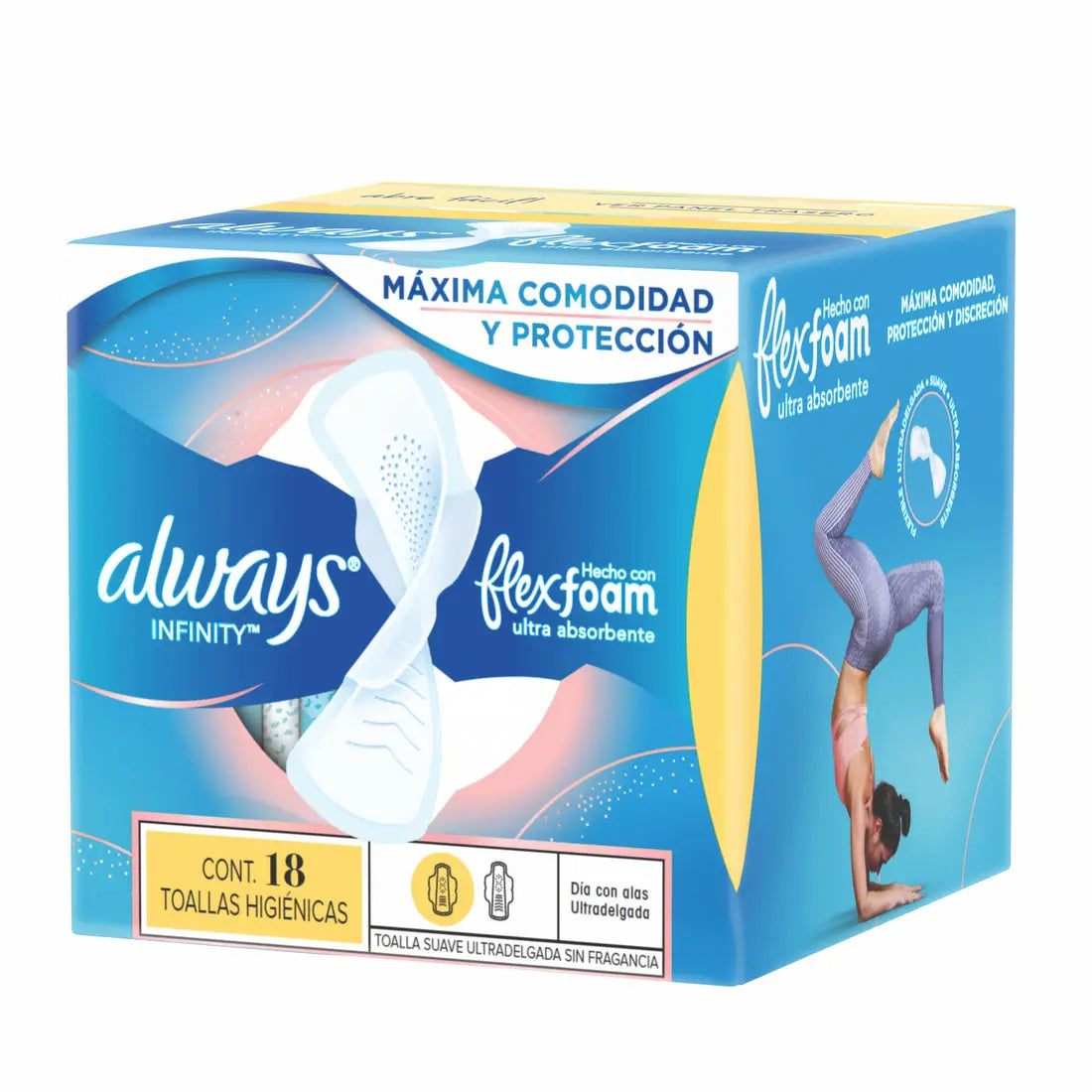 18 Toallas Femeninas Always Infinity Flexfoam Ultradelgada - KCTS
