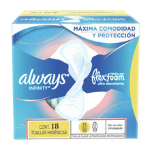 18 Toallas Femeninas Always Infinity Flexfoam Ultradelgada - KCTS - detalle