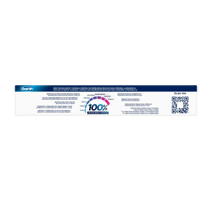 Pasta Dental Oral B 100% 50 Ml Proteccion Esmalte Menta - KCTS - vista lateral
