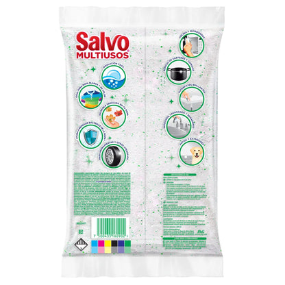 Detergente En Polvo Salvo 500gr Limon Triple Poder Multiusos - KCTS - vista lateral
