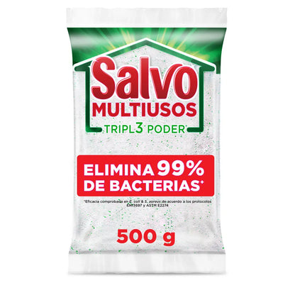 Detergente En Polvo Salvo 500gr Limon Triple Poder Multiusos - KCTS