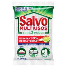 Salvo Multiusos Detergente En Polvo 900g Triple Poder - KCTS - vista lateral