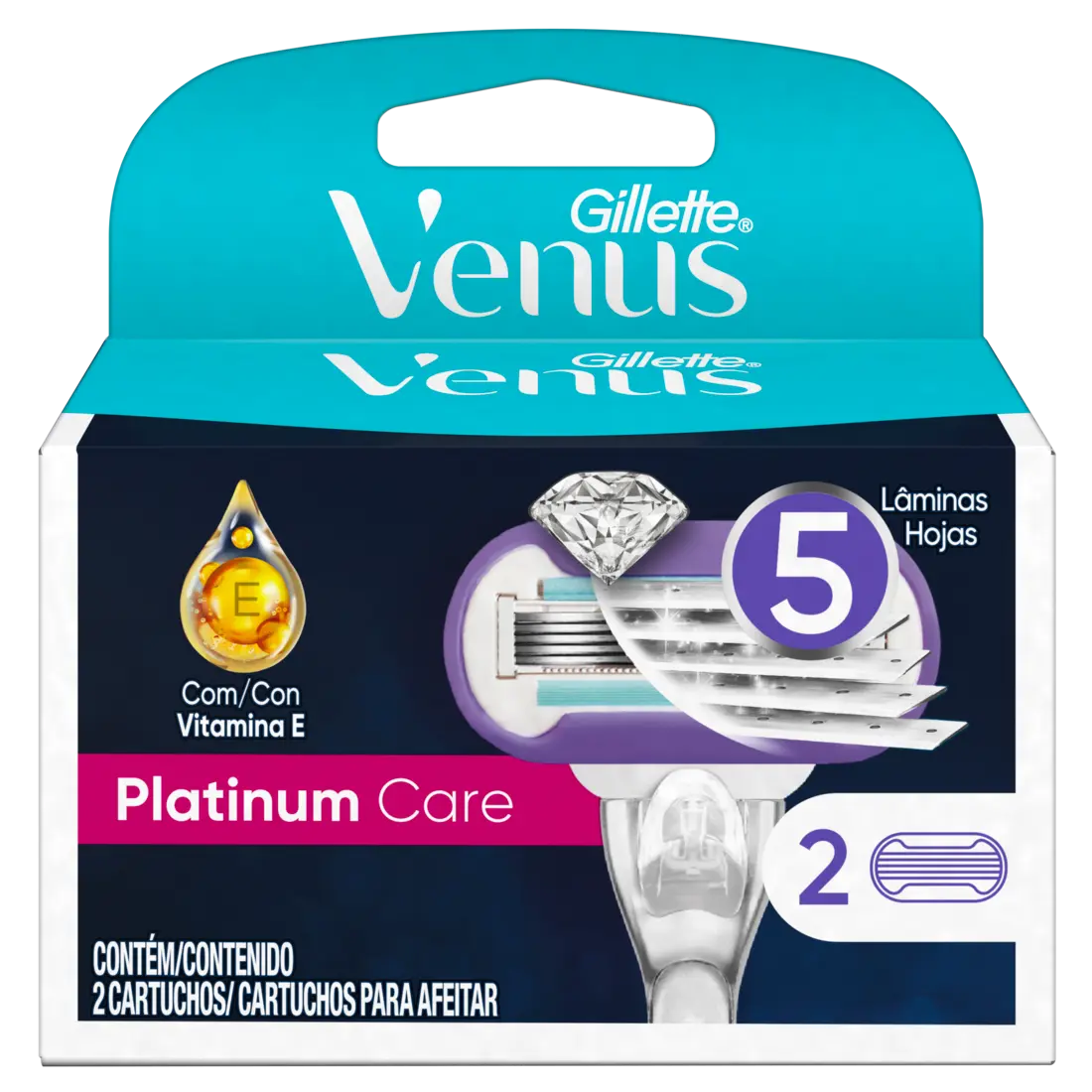 Venus Repuestos Afeitar Platinum Care 2 Unidades - KCTS
